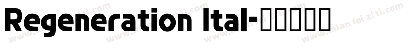Regeneration Ital字体转换
